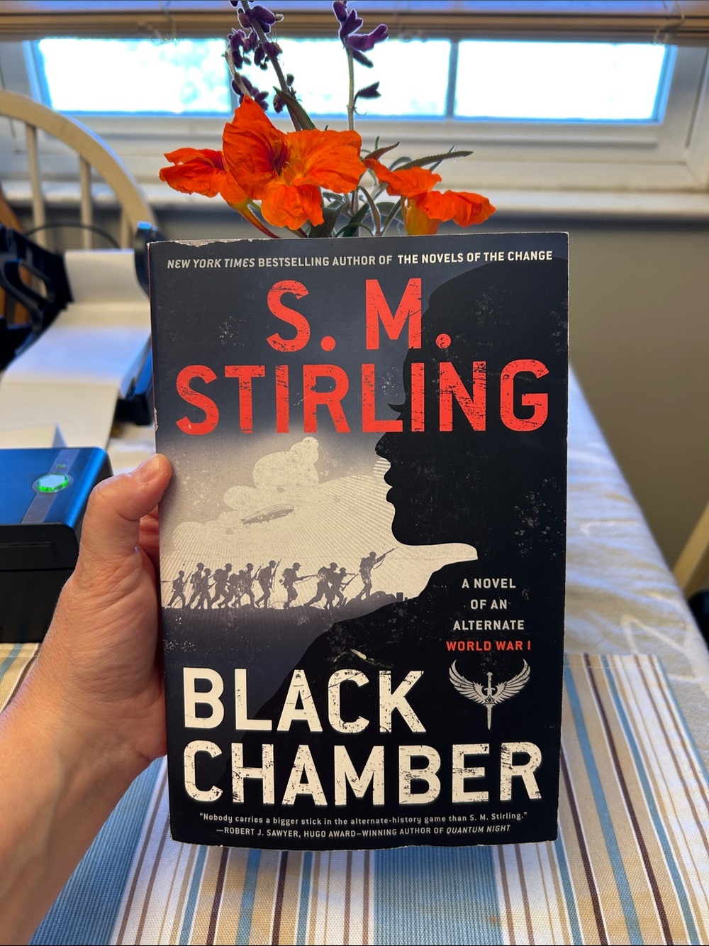 S. M. Stirling "Black Chamber" Paperback - Black & Red Cover